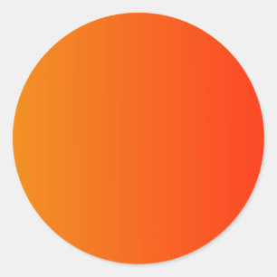 Mandarine zur senkrechten Linie Runder Aufkleber