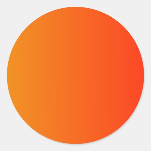 Mandarine zur senkrechten Linie Runder Aufkleber (Vorderseite)