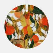 Mandarinen Baum: Juicy nahtlos Muster. Ornament Aus Glas (Rückseite)