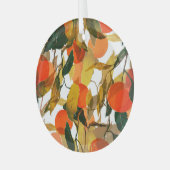 Mandarinen Baum: Juicy nahtlos Muster. Ornament Aus Glas (Vorderseite links)