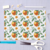 Mandarinen, Blätter und Blume Seidenpapier (Handwerk)
