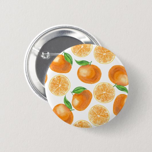 Mandarinen Button (Vorne & Hinten)