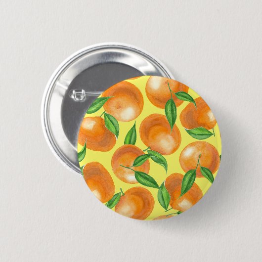 Mandarinen Button (Vorne & Hinten)