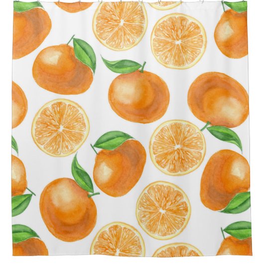 Mandarinen Duschvorhang (Vorderseite)