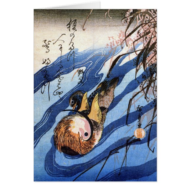Mandarinen-Ente, Hiroshige (Vorne)