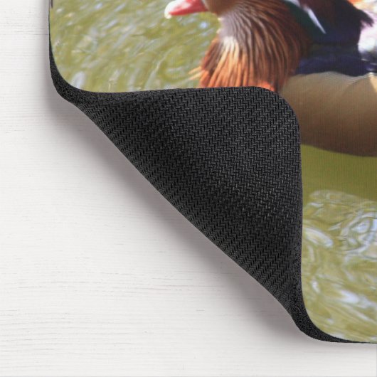 Mandarinen-Ente Mousepad (Ecke)
