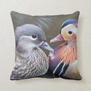Mandarinen-Enten auf Wurfs-Kissen Kissen