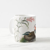 Mandarinen-Enten-chinesische Malerei Kaffeetasse (Vorderseite Links)