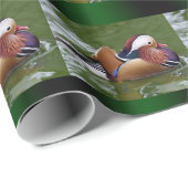 Mandarinen-Enten-Packpapier Geschenkpapier (Rolleneckpunkt)