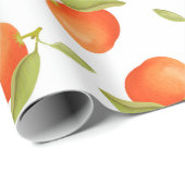 Mandarinen Geschenkpapier (Rolleneckpunkt)