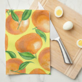 Mandarinen Geschirrtuch (Viertel Falte)
