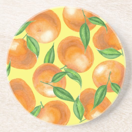 Mandarinen Getränkeuntersetzer (Vorne)