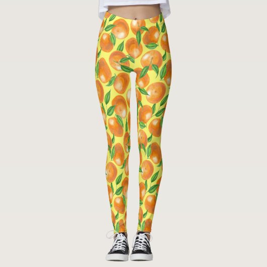 Mandarinen Leggings (Vorderseite)