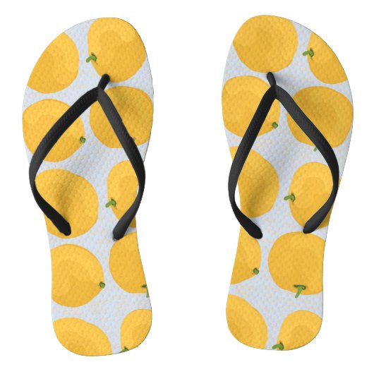 Mandarinen-Orange Flip Flops Badesandalen (Fußbett)