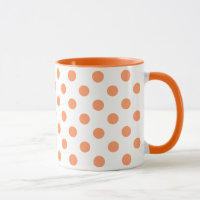 Mandarinen Orange Polka Punkte Kreise