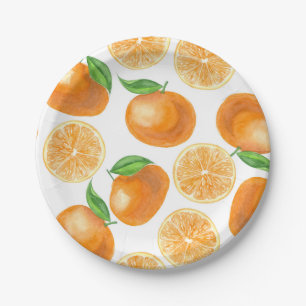 Mandarinen Pappteller