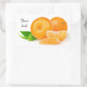 Mandarinen Rechteckiger Aufkleber (Tasche)