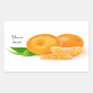Mandarinen Rechteckiger Aufkleber