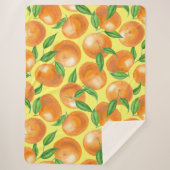 Mandarinen Sherpadecke (Vorderseite)