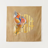 Mandarinenducks und Doppelglückssymbol Wandteppich (Vorderseite (Horizontal))