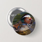 Mandarinenente Button (Vorne & Hinten)