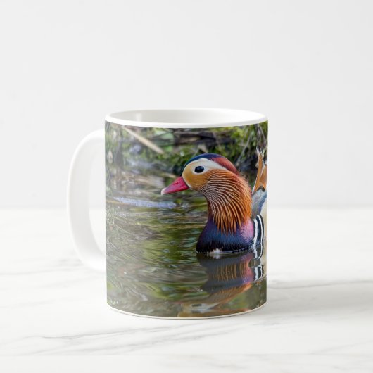 Mandarinenente Kaffeetasse (Vorderseite Links)
