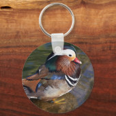 Mandarinenente Schlüsselanhänger (Vorderseite)