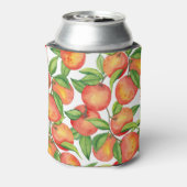 Mandarinenfrüchte: wasserfarbenes, nahtloses Muste Dosenkühler (Kanne Rückseite)