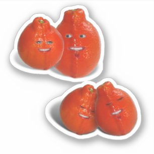 Mandarinenliebe Aufkleber