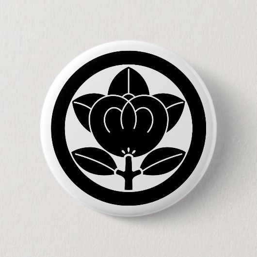 Mandarinenorange Button (Vorderseite)