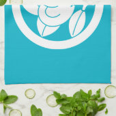 Mandarinenorange Geschirrtuch (Gefaltet)