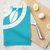 Mandarinenorange Geschirrtuch (Viertel Falte)