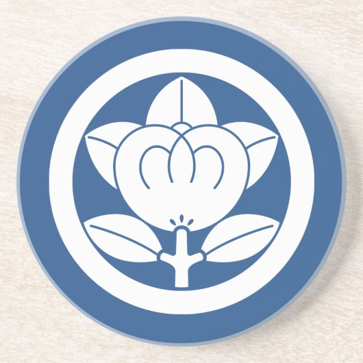 Mandarinenorange Getränkeuntersetzer (Vorne)