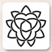 Mandarinenorange Getränkeuntersetzer (Vorderseite)