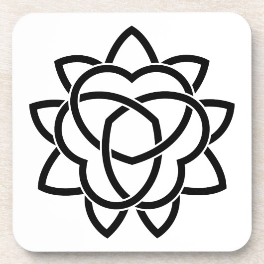 Mandarinenorange Getränkeuntersetzer (Vorderseite)