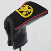 Mandarinenorange Golf Headcover (3/4 Vorderseite)
