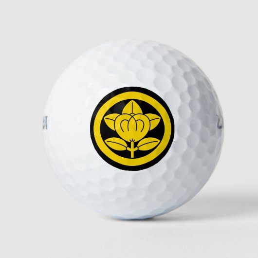 Mandarinenorange Golfball (Vorderseite)