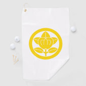 Mandarinenorange Golfhandtuch (Insitu)