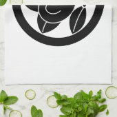 Mandarinenorange Handtuch (Gefaltet)