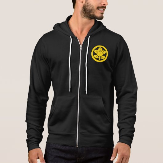 Mandarinenorange Hoodie (Vorderseite)