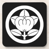 Mandarinenorange Untersetzer (Vorderseite)