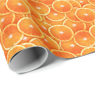 Mandarinenstücke Geschenkpapier