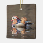 Mandarinente Keramikornament (Links)