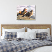 Mandarinenten Leinwanddruck (Insitu (Schlafzimmer))