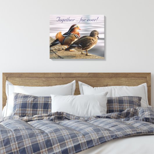 Mandarinenten Leinwanddruck (Insitu (Schlafzimmer))