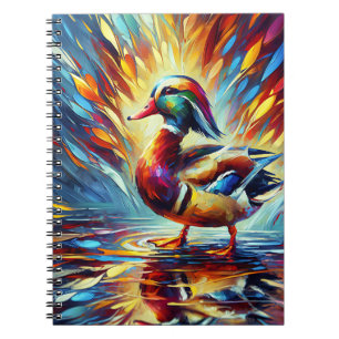 Mandarinenten-Notizbuch Colorburst Notizblock