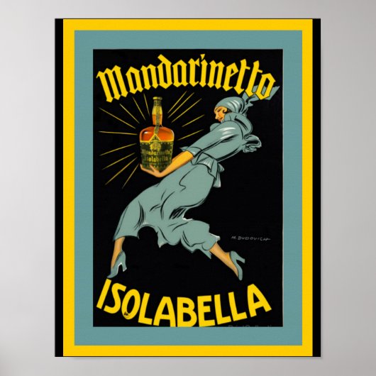 Mandarinetto Isolabella Vintage Ad Poster (Vorne)