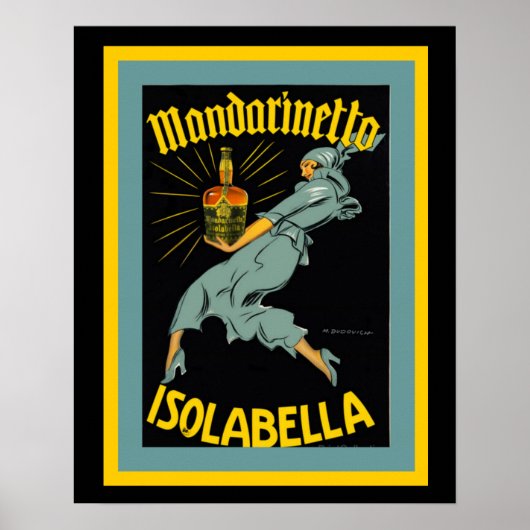 Mandarinetto Isolabella Vintage Ad Poster (Vorne)