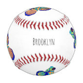 Mandarinfish Cartoon Illustration Baseball (Vorderseite)