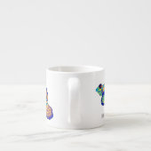 Mandarinfish Cartoon Illustration Espressotasse (Rückseite)